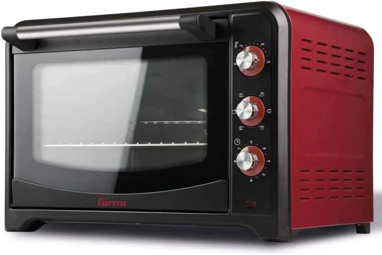 Girmi FE42 Four Électrique Ventilé, 2000W, 42 Litre, Rouge/Noir