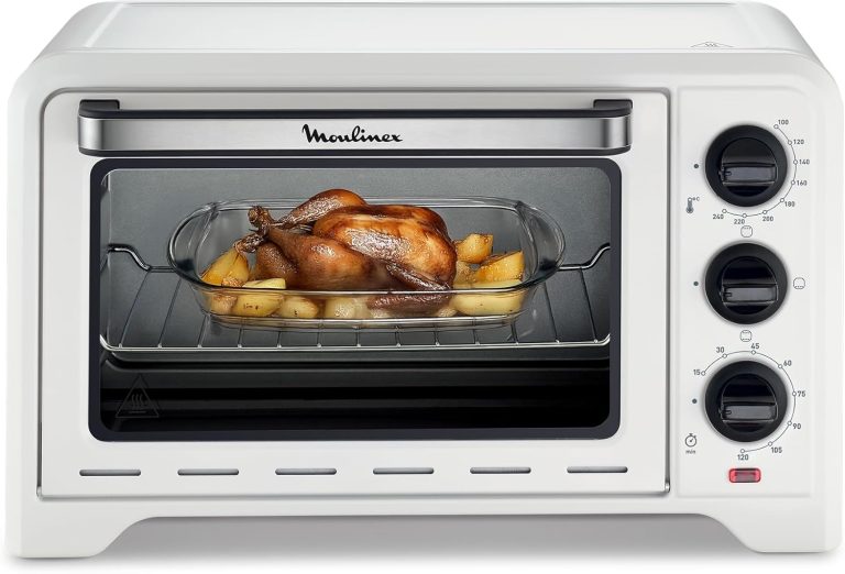Moulinex - Four Posable Optimo - Griller et bain-marie - 19 L - Blanc, Thermostat 240°C, Minuteur 120 min