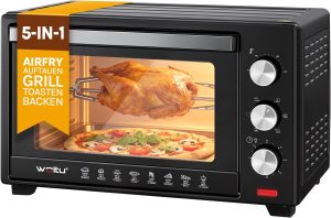 WOLTU Mini Four 32L avec Broche de Rôtisserie